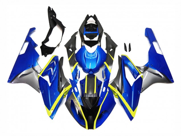Descuento Carenados Moto BMW S1000RR 2015-2016 - Plata Amarillo Azul