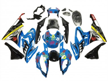 Descuento Kits Carenado Moto BMW S1000RR 2015-2016 - Amarillo Azul Negro Tiburón
