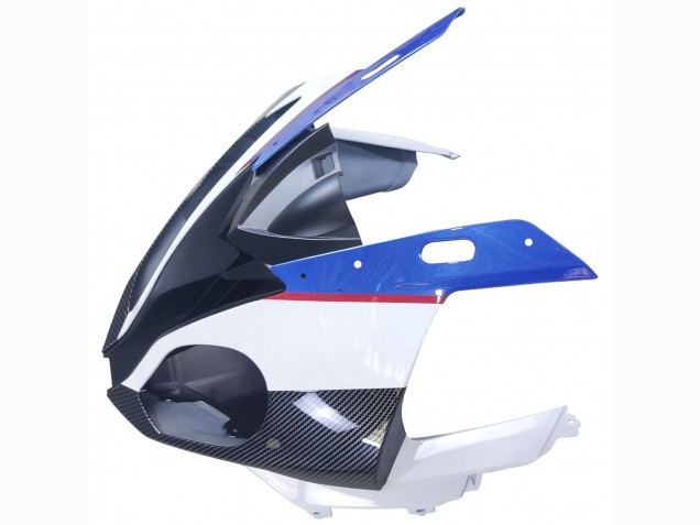 Descuento Carenados Moto BMW S1000RR 2015-2016 - Blanco Azul Negro FibraCarbono