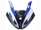 Descuento Carenados Moto BMW S1000RR 2015-2016 - Blanco Azul Negro FibraCarbono