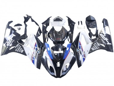 Descuento Carenados Moto BMW S1000RR 2015-2016 - Blanco Azul Negro FibraCarbono