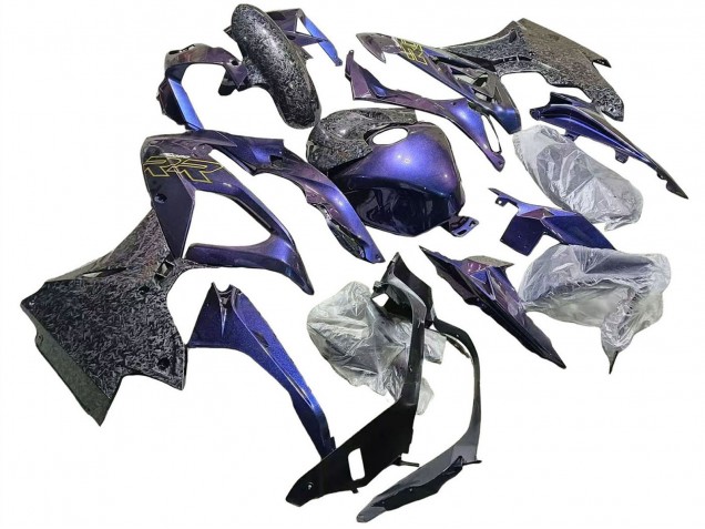 Descuento Carenados Moto BMW S1000RR 2015-2016 - Gradiente Púrpura Azul Falsificado FibraCarbono