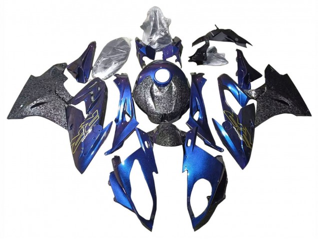 Descuento Carenados Moto BMW S1000RR 2015-2016 - Gradiente Púrpura Azul Falsificado FibraCarbono