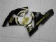 Descuento Carenados Moto Kawasaki ZX6R 2005-2006 - Negro Brillante Blanco Oro Lucky Strike