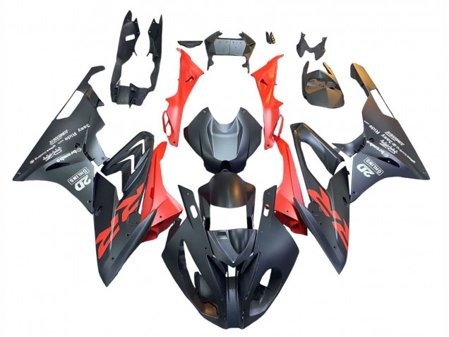 Descuento Carenados Moto BMW S1000RR 2015-2016 - Negro Mate Rojo