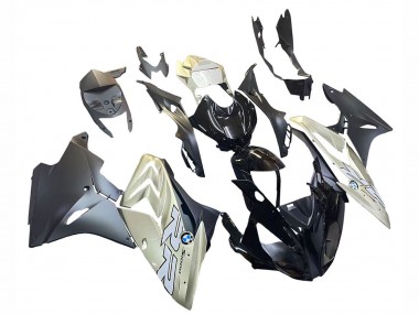Descuento Carenado Moto BMW S1000RR 2015-2016 - Plata Negro Brillante Negro Mate