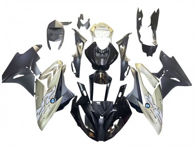 Descuento Carenado Moto BMW S1000RR 2015-2016 - Plata Negro Brillante Negro Mate
