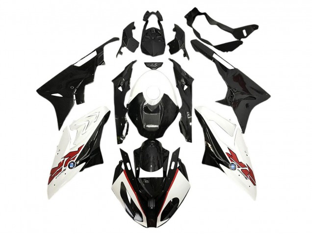 Descuento Carenados Moto BMW S1000RR 2015-2016 - Blanco Negro FibraCarbono