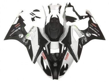 Descuento Carenados Moto BMW S1000RR 2015-2016 - Blanco Negro Mate HP Fiamm
