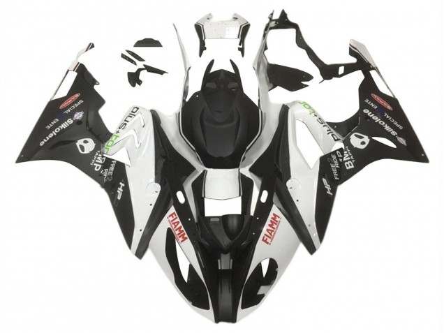 Descuento Carenados Moto BMW S1000RR 2015-2016 - Blanco Negro Mate HP Fiamm
