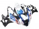 Descuento Carenados Moto BMW S1000RR 2009-2014 - Blanco Azul Negro Mate