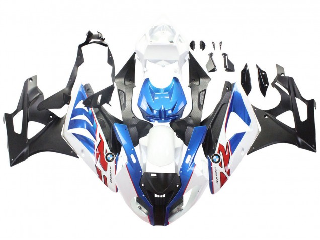 Descuento Carenados Moto BMW S1000RR 2009-2014 - Blanco Azul Negro Mate