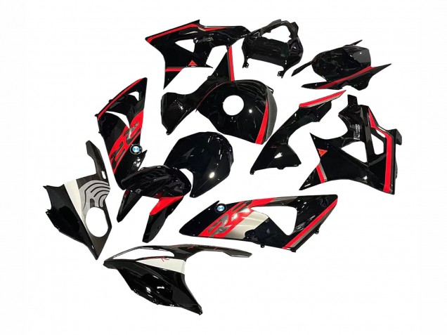 Descuento Carenado Moto BMW S1000RR 2009-2014 - Rojo Negro Brillante