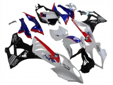 Descuento Carenados ABS BMW S1000RR 2009-2014 - Blanco Rojo Azul Negro Brillante