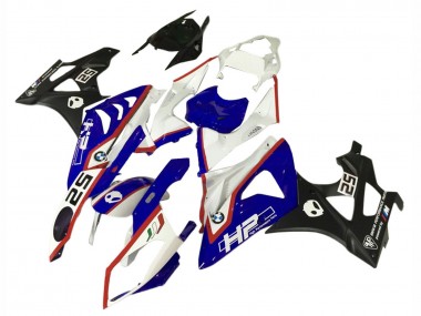 Descuento Carenados Moto BMW S1000RR 2009-2014 - Blanco Rojo Azul Negro HP