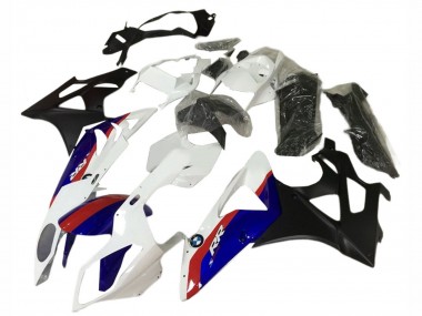Descuento Carenados Moto BMW S1000RR 2009-2014 - Blanco Rojo Azul Negro