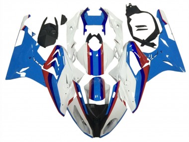 Descuento Carenados Moto BMW S1000RR 2009-2014 - Blanco Rojo Azul