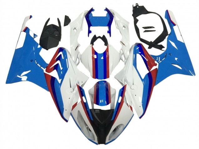 Descuento Carenados Moto BMW S1000RR 2009-2014 - Blanco Rojo Azul