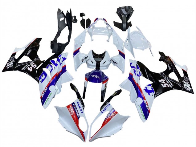 Descuento Carenados Moto BMW S1000RR 2009-2014 - Blanco Rojo Azul Negro Tyco