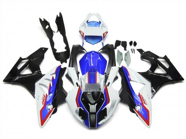 Descuento Carenados Moto BMW S1000RR 2009-2014 - Blanco Rojo Azul Negro Brillante FibraCarbono RR