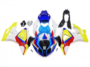 Descuento Carenados Moto BMW S1000RR 2009-2014 - Blanco Rojo Azul Amarillo