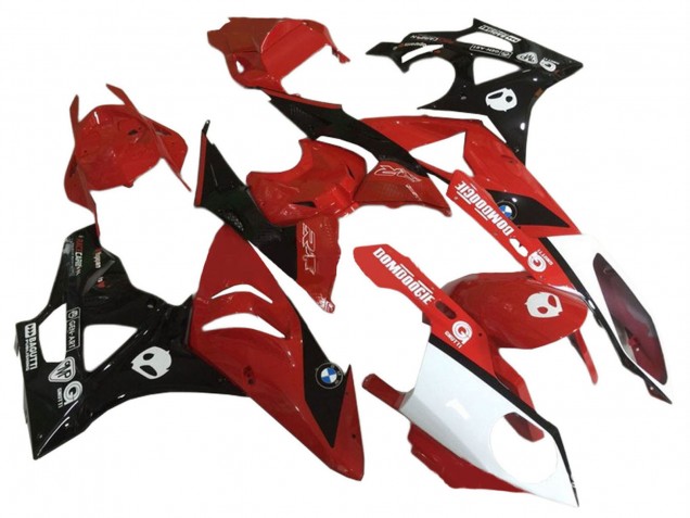 Descuento Carenados Moto BMW S1000RR 2009-2014 - Rojo Blanco Negro Brillante