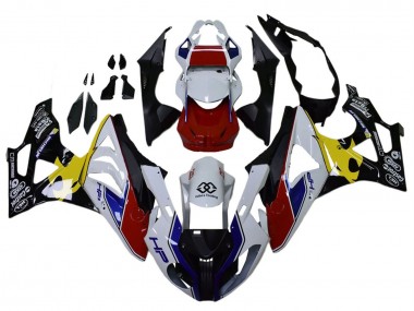 Descuento Carenados Moto BMW S1000RR 2009-2014 - Blanco Rojo Amarillo Negro Castrol