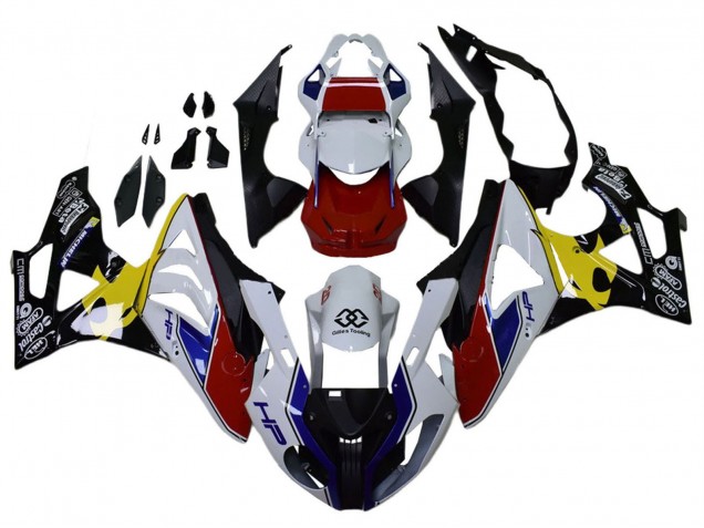 Descuento Carenados Moto BMW S1000RR 2009-2014 - Blanco Rojo Amarillo Negro Castrol