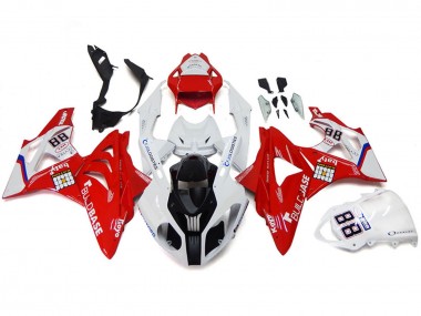 Descuento Carenados Moto BMW S1000RR 2009-2014 - Blanco Rojo