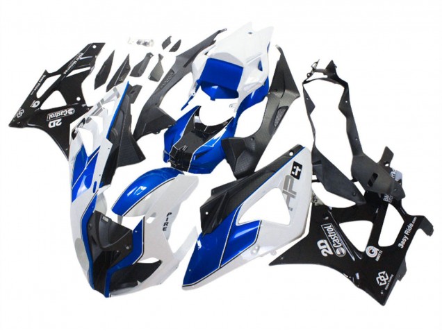 Descuento Carenados Moto BMW S1000RR 2009-2014 - Blanco Azul Negro Brillante Castrol