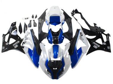 Descuento Carenados Moto BMW S1000RR 2009-2014 - Blanco Azul Negro Brillante Castrol