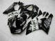 Descuento Carenados Moto Kawasaki ZX6R 2005-2006 - Negro Brillante Blanco West