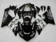 Descuento Carenados Moto Kawasaki ZX6R 2005-2006 - Negro Brillante Blanco West