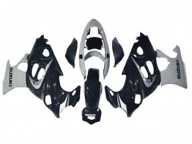 Descuento Carenado Moto Suzuki GSX600F/GSX750F 2004-2006 - Negro Brillante Gris