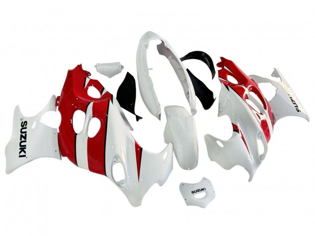 Descuento Carenados Moto Suzuki GSX600F/GSX750F 2004-2006 - Blanco Rojo