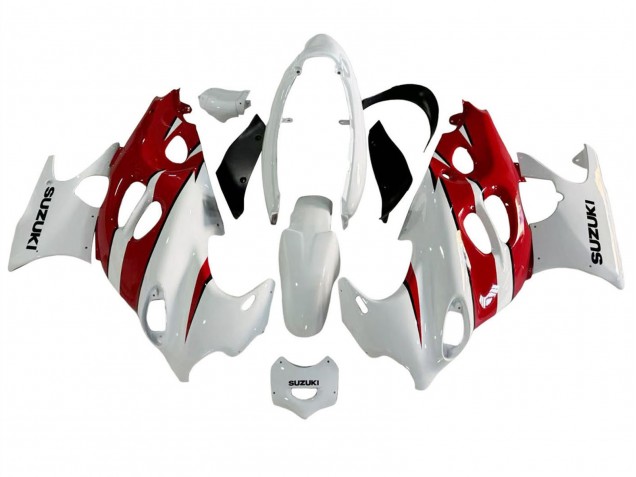 Descuento Carenados Moto Suzuki GSX600F/GSX750F 2004-2006 - Blanco Rojo