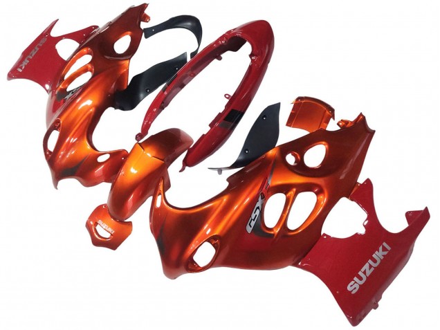 Descuento Carenados Moto Suzuki GSX600F/GSX750F 2004-2006 - Burnt Naranja Blanco Logo