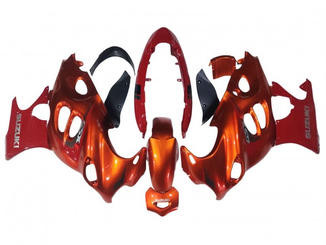 Descuento Carenados Moto Suzuki GSX600F/GSX750F 2004-2006 - Burnt Naranja Blanco Logo