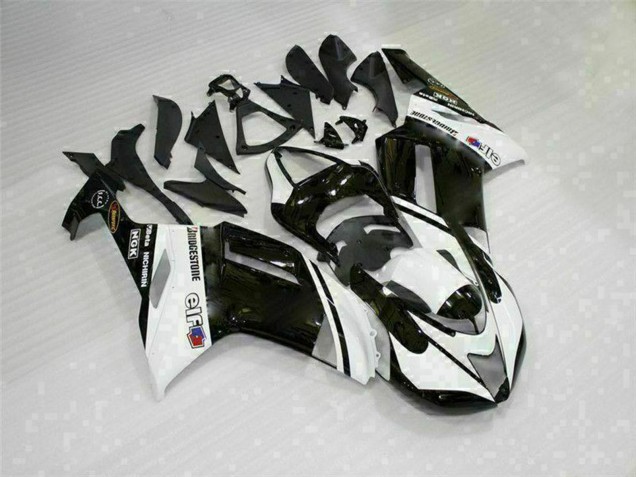 Descuento Carenados Moto Kawasaki ZX6R 2007-2008 - Negro Blanco