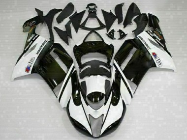 Descuento Carenados Moto Kawasaki ZX6R 2007-2008 - Negro Blanco