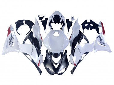Descuento Carenados Moto Kawasaki ZX6R 2023-2025 - Blanco Perla Negro Rojo