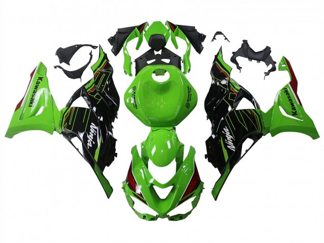 Descuento Carenados Moto Kawasaki ZX6R 2023-2025 - Verde Negro