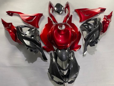 Descuento Carenados Moto Kawasaki ZX6R 2023-2025 - Rojo FibraCarbono