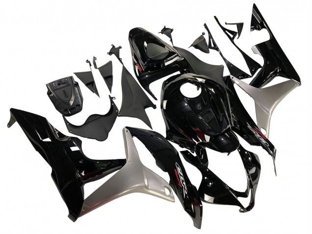Descuento Kits Carenado Moto Honda CBR600RR 2007-2008 - Plata Negro Brillante