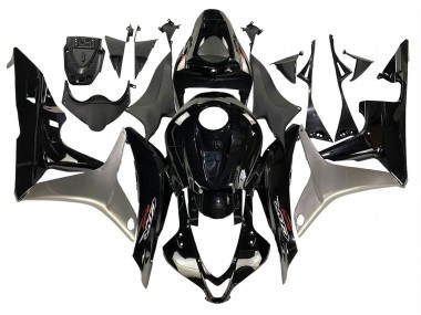 Descuento Kits Carenado Moto Honda CBR600RR 2007-2008 - Plata Negro Brillante