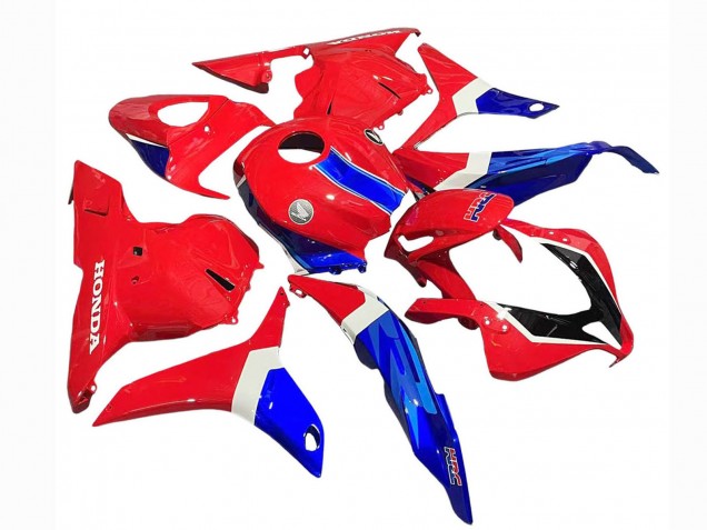 Descuento Carenados Moto Honda CBR600RR 2009-2012 - Blanco Rojo Azul HRC