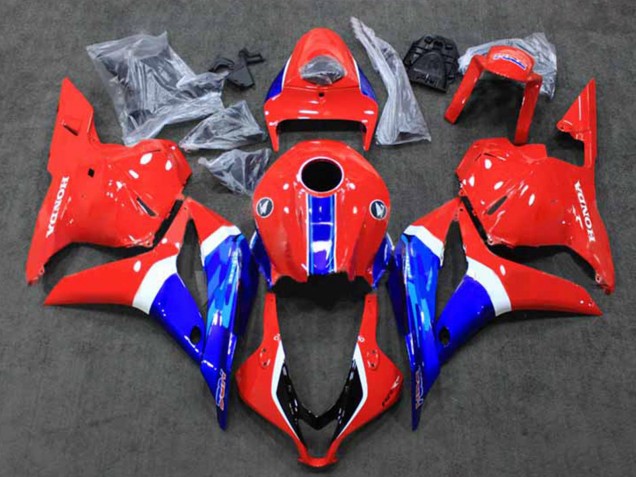 Descuento Carenados Moto Honda CBR600RR 2009-2012 - Blanco Rojo Azul HRC