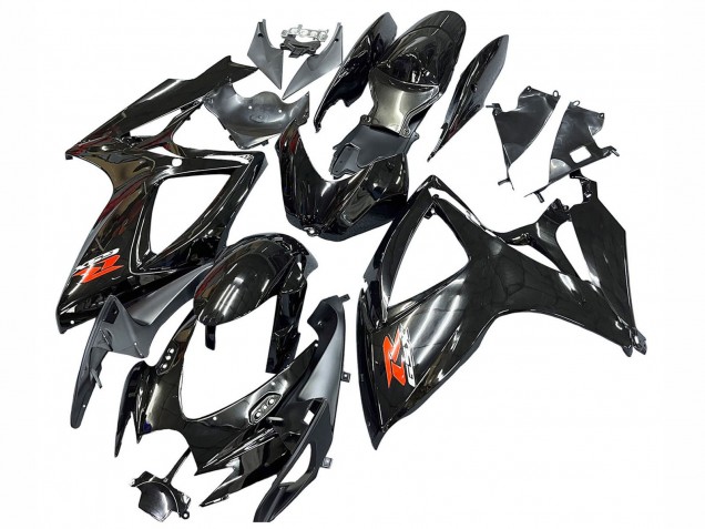 Descuento Carenados Moto Suzuki GSXR 600 / GSXR 750 2006-2007 - Negro Brillante Plata Rojo