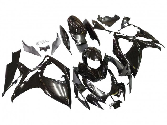 Descuento Carenados Moto Suzuki GSXR 600 / GSXR 750 2006-2007 - Negro Brillante