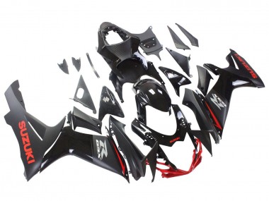 Descuento Carenados Moto Suzuki GSXR 600 / GSXR 750 2011-2024 - Negro Gris Rojo Línea